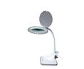 LED Magnifying Glass Lamp with Table Clamp and Stand, USB, 100mm, 2.5W